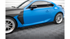 Street Pro Side Skirts Diffusers V.1 + Flaps Toyota GR86 Mk1 Black + Gloss Flaps