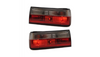 Tail Lights Crystal Red Clear suitable for BMW 3 (E30) Sedan Touring Convertible Facelift 1988-1991