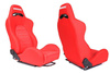 Fotel sportowy K700 Welur Bride Czerwony