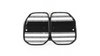 Grill BMW 4 G22 G23 G83 podwójne żeberka Gloss Black