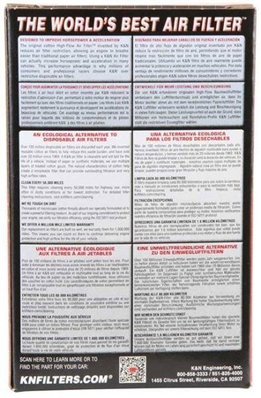K&N Panel Filter E-9257