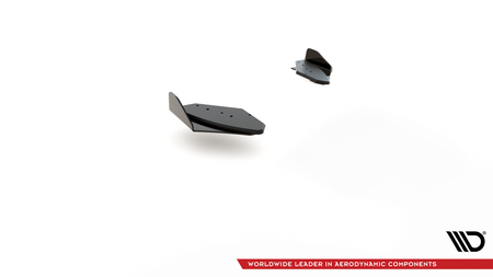 Splitter Volkswagen Golf VI GTI Tył Boczne Racing Durability Black-Red + Gloss Flaps