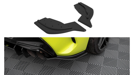 Splitter BMW 1 F40 M-Pack Rear Side Street Pro v.2 Black