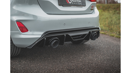 Dokładka Ford Fiesta VIII Zderzak Tył + Wydech Miltek Sport