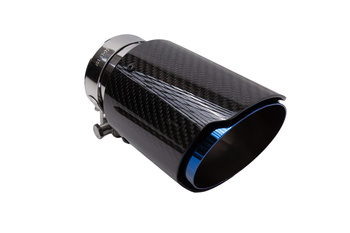 Końcówka tłumika 101mm wejście 76mm Carbon Gloss