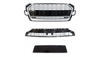 Grill Audi A5 F5 Facelift Silver & Gloss Black