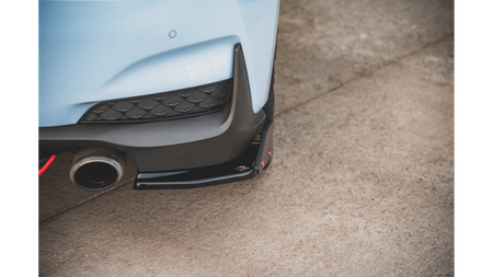 Splitter Hyundai I30 III N Rear Side v.6 + Flaps Gloss Black