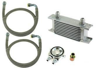 TurboWorks Oil Cooler Kit Slim 13-rows 140x100x50 AN10 Silver