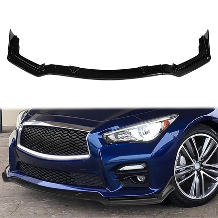 Diffuser Infiniti Q50 Front Bumper Gloss Black