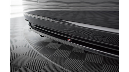 Splitter Audi A8 D4 Facelift Rear Central with Diffuser Gloss Black