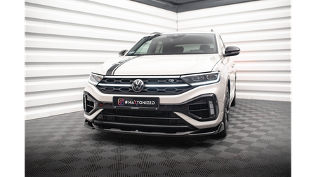 Splitter Volkswagen T-Roc Facelift R R-Line przód v.2 Gloss Black