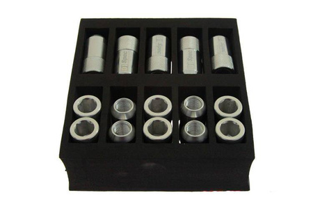 Forged wheel lug nuts D1Spec HEX Alu M12x1,5 silver