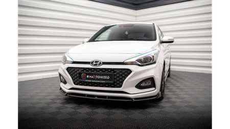 Splitter Hyundai I20 II Facelift Front v.2 Gloss Black