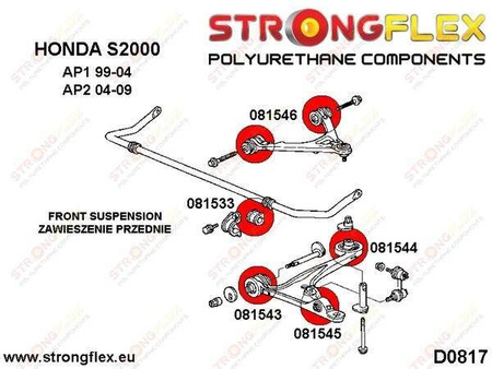 Front lower wishbone rear bush
