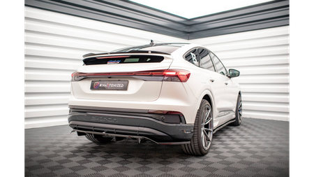 Splitter Audi Q4 e-tron Rear Central with Diffuser Gloss Black