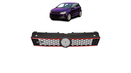 Grill Volkswagen POLO V Red Strip