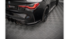 Splitter BMW 4 G82 M-Pack Rear Side Street Pro Black-Red