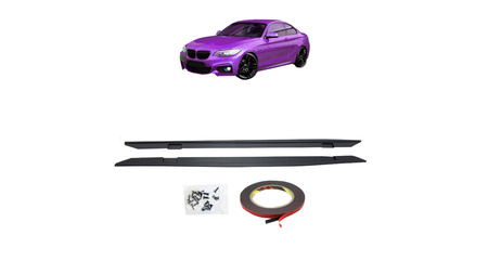 Diffuser BMW 2 F22 F23 Side Skirts Matt Black