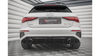 Diffuser Audi A3 8Y S-Line Rear Valance + Exhaust Ends Imitation Black