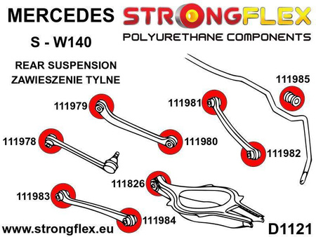 Tuleja wahacza tylnego wleczonego – tylna SPORT