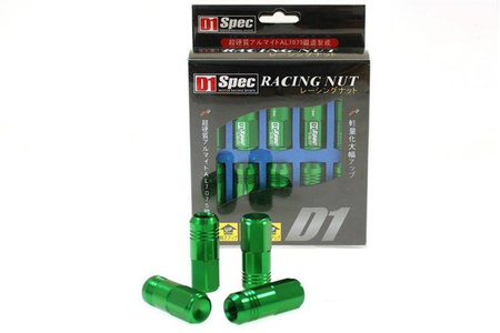 Wheel lug nuts D1Spec Replica EW M12x1,25 Green