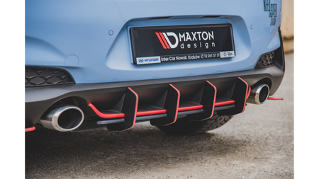 Dyfuzor Hyundai I30 III N Tył Racing Durability v.2 Black-Red