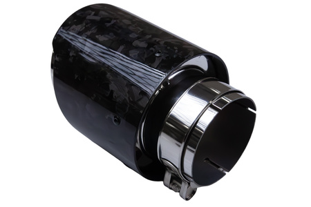 Końcówka tłumika 114mm wejście 76mm Carbon Gloss