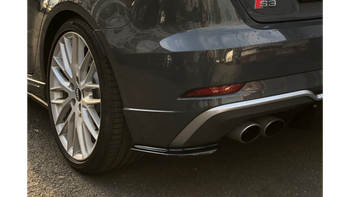 Splitter Audi S3 8V Facelift Tył Gloss Black