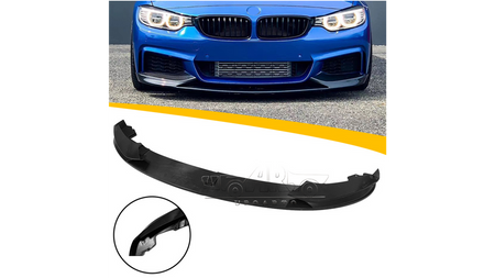 Diffuser BMW 5 F10 F11 Front Bumper Gloss Black