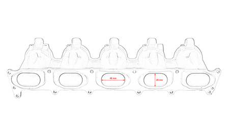 Runnery kolektora ssącego odlew Audi 2.5 TFSI AUDI RS3