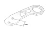 Towing bracket back black