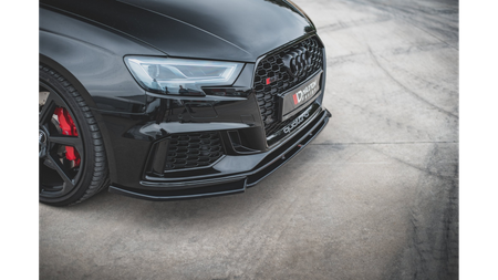 Splitter Audi RS3 8V Facelift Sportback przód v.4 Gloss Black
