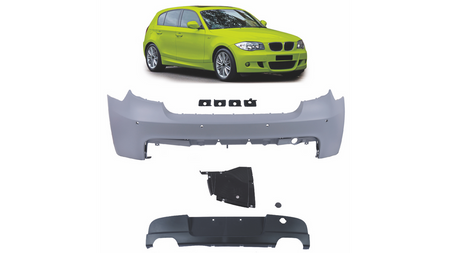 Zderzak BMW 1 E81 E87 Tył z dyfuzorem