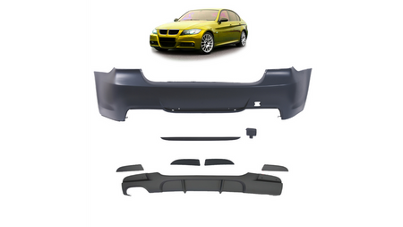 Bumper BMW 3 E90 Rear with Diffuser