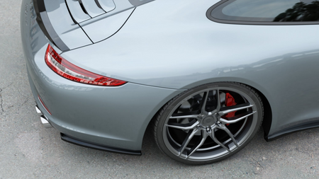 Splitter Porsche 911 Carrera 991 Tył Boczne Gloss Black