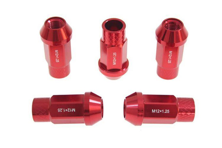 Wheel lug nuts JBR 50mm M12 x1,25 Red