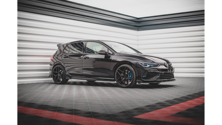 Dokładka Volkswagen Golf 8 R Progi v.2 Gloss Black + Flaps