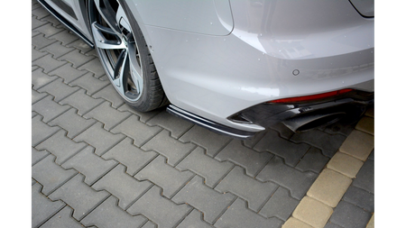 Splitter Audi RS5 F5 Tył Boczne Gloss Black