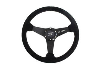 Steering wheel SLIDE 350mm offset:20mm Suede Black