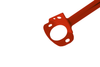 Rear upper strut bar Suzuki Swift mk 2,3 Red