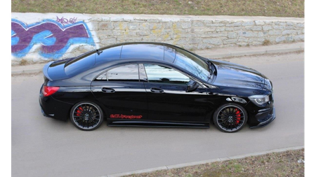 Dokładka Mercedes-Benz CLA 45 AMG C117 A45 AMG W176 Progi Gloss Black