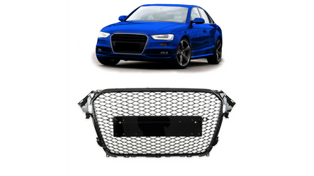 Grill Audi A4 B8 Facelift Gloss Black