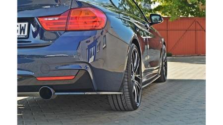 Splitter BMW 4 F32 M-Pack Rear Side v.1 Gloss Black