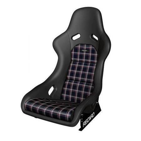 Fotel Sportowy RECARO Rennschalen (ABE) / Racing shells (ABE) Pole Position Classic Line Leather Black / Karo