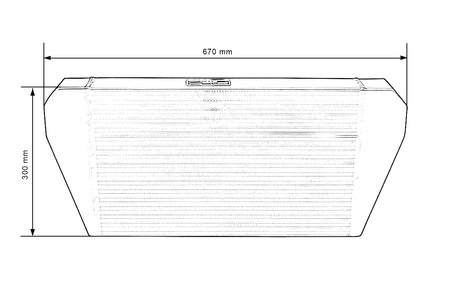 Intercooler TurboWorks 500x300x76 tylny Czarny 