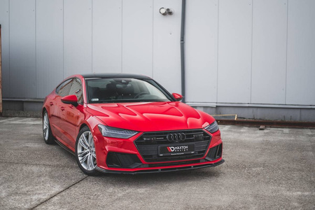 Splitter Audi A7 C8 S-Line przód v.2 Gloss Black
