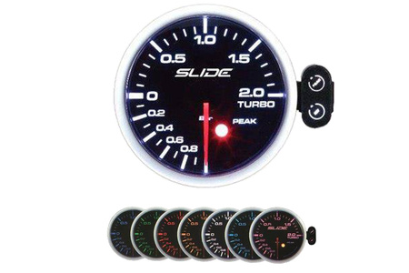 Slide PK-SC Gauge  52mm - Turbo Electric -1 do 2 BAR