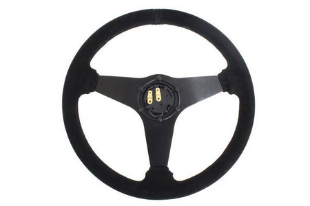 Steering wheel SLIDE 350mm offset:20mm Suede Black