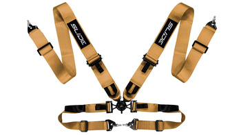 Racing seat belts Slide V2 Quick GOLD 4P 3"