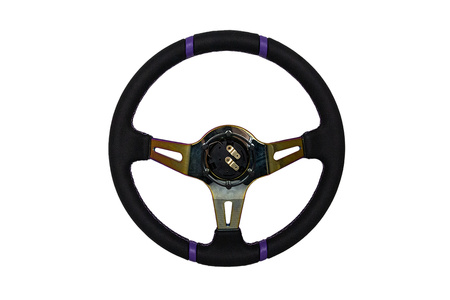 Steering wheel SLIDE 350mm offset:90mm Leather NeoChrome